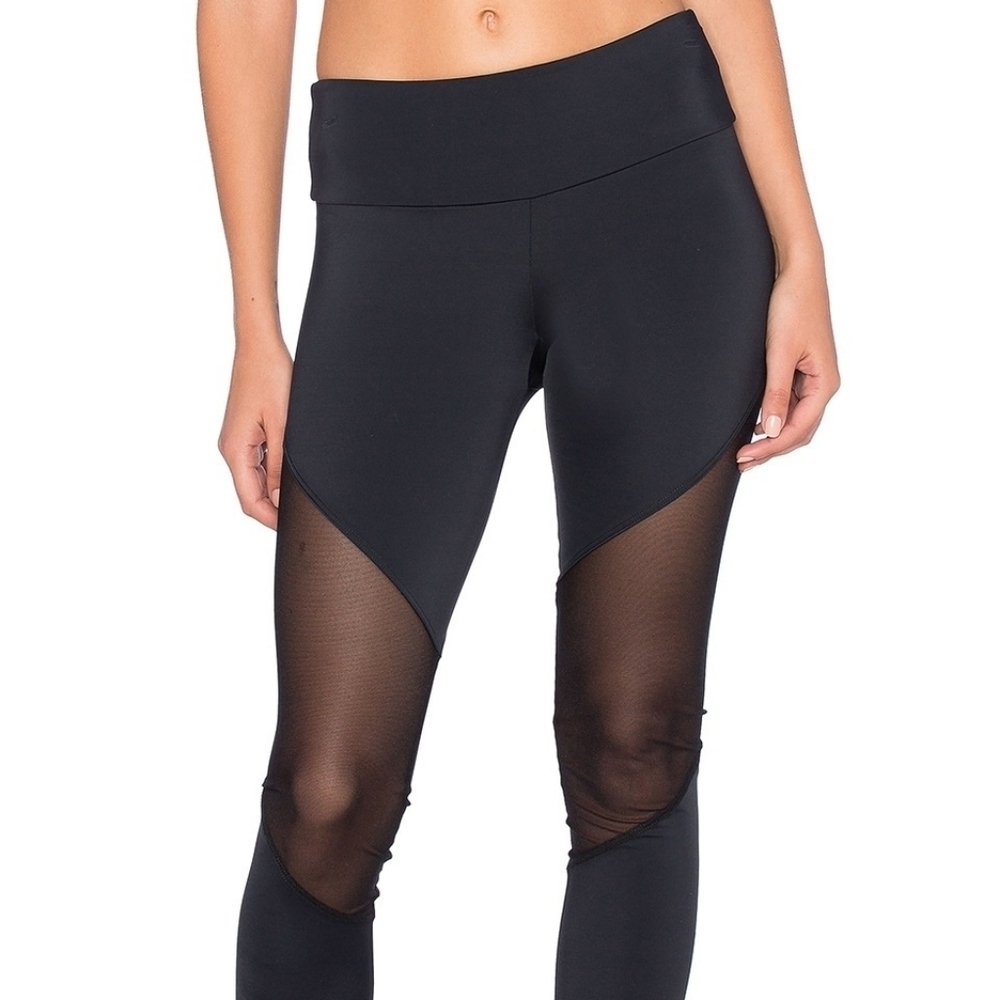 Onzie Black Mesh Leggings Size S/M